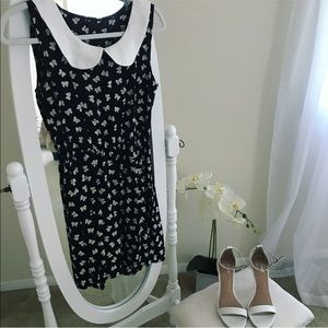 Cute Bow Print Dress